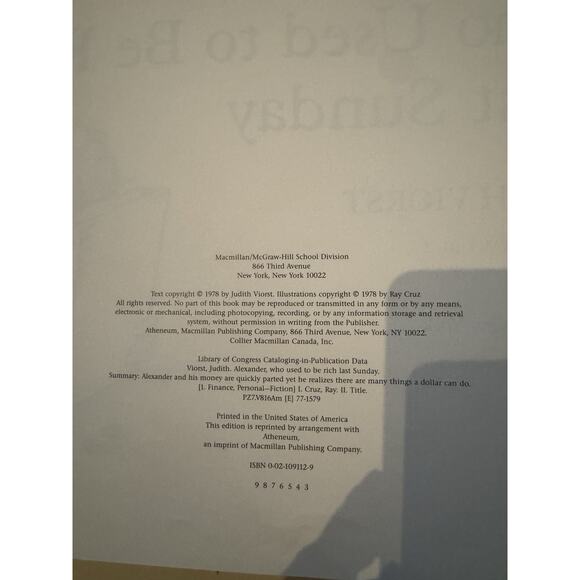 Vintage Children’s Book Lot (3) Goat in the Rug Alexander Rich Last Sunday 329 - Picture 11 of 12